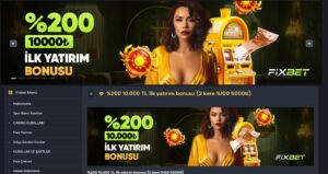 fixbet hoş geldin bonusu
