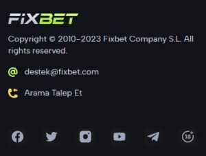 fixbet iletişim